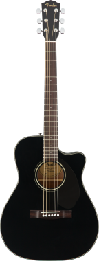 Fender CC-60SCE koncertní elektro-akustická kytara, černá