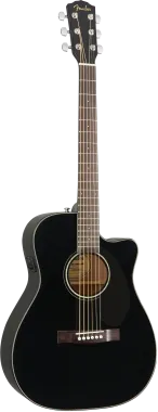 Fender CC-60SCE Concert elektro-akusztikus gitár, fekete