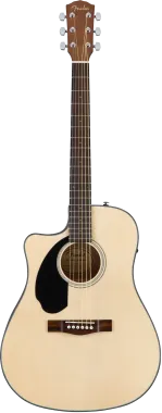 Fender CD-60SCE Dreadnought Natural balkezes elektro-akusztikus gitár, natúr