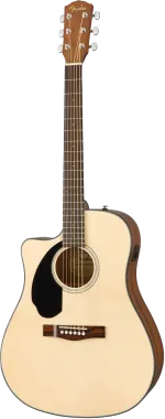 Fender CD-60SCE Dreadnought Natural balkezes elektro-akusztikus gitár, natúr