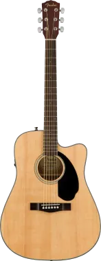 Fender CD-60SCE Dreadnought elektro-akusztikus gitár, natúr szín