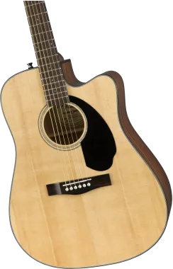 Fender CD-60SCE Dreadnought elektro-akusztikus gitár, natúr szín