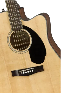 Fender CD-60SCE Dreadnought elektro-akusztikus gitár, natúr szín