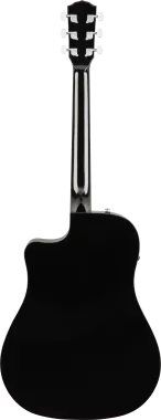 Fender CD-60SCE Dreadnought Black elektro-akusztikus gitár, fekete