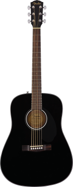 Fender Dreadnought akustická kytara, černá