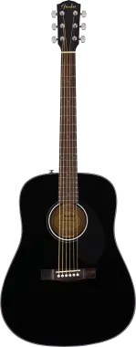 Fender CD-60S Dreadnought akusztikus gitár, fekete