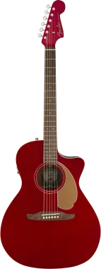 Fender Newporter Player Candy elektro-akusztikus gitár, piros
