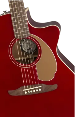 Fender Newporter Player Candy elektro-akusztikus gitár, piros