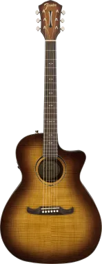 Fender FA-345CE Auditorium elektro-akusztikus gitár 3-tónusú Tea Burst szín