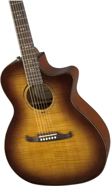 Fender FA-345CE Auditorium elektro-akusztikus gitár 3-tónusú Tea Burst szín
