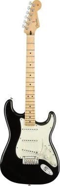 Fender Player Stratocaster, juhar fogólap, fekete elektromos gitár