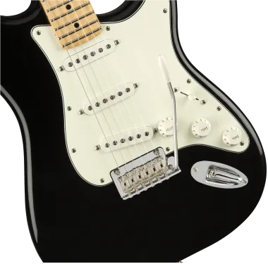 Fender Player Stratocaster, juhar fogólap, fekete elektromos gitár