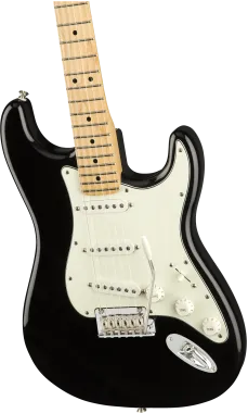 Fender Player Stratocaster, juhar fogólap, fekete elektromos gitár