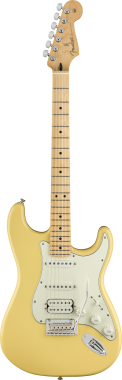 Fender Elektrická kytara Player Stratocaster, HSS snímač, javorový hmatník, barva Buttercream