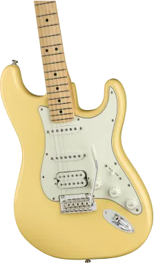 Fender Player Stratocaster, HSS hangszedő kiosztás, juhar fogólap,Buttercream színű elektromos gitár