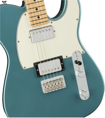 Fender Player Telecaster, HH hangszedő kiosztás MN Tidepool elektromos gitár