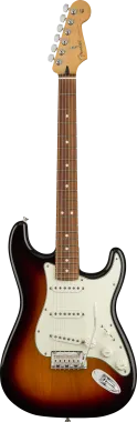 Fender Player Stratocaster, Pau Ferro fogólap, 3 színű Sunburst elektromos gitár