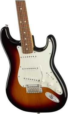 Fender Player Stratocaster, Pau Ferro fogólap, 3 színű Sunburst elektromos gitár