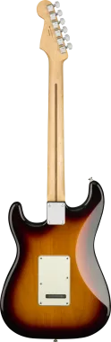 Fender Player Stratocaster, HSS hangszedő kiosztás, juhar fogólap, 3 színű Sunburst elektromos gitár