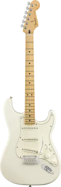 Fender Player Stratocaster, juhar fogólap, Polar White színű elektromos gitár