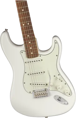 Fender Player Stratocaster, Pau Ferro fogólap, Polar White színű elektromos gitár