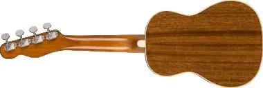 Fender Zuma Classic, dió fogólap, Lake Placid Blue színű koncert ukulele