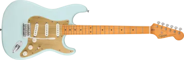 Squier 40th Anniversary Stratocaster Vintage Edition,juhar fogólap,Sonic Blue szín, elektromos gitár