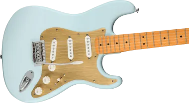 Squier 40th Anniversary Stratocaster Vintage Edition,juhar fogólap,Sonic Blue szín, elektromos gitár