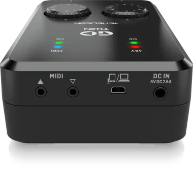High-Definition 2-Channel Audio/MIDI Interface for Mobile Devices