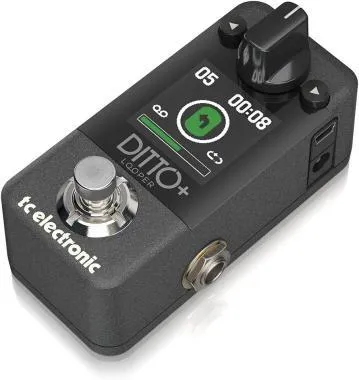 TC Electronic Ditto+ Looper intuitív looper pedál 5 perces loop idővel, Analog-Dry-Through-val és True Bypass-szal