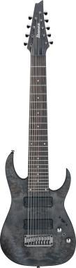 Ibanez RG 9-strunná elektrická kytara, průhledná šedá matná