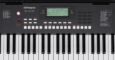 Roland E-X10 kíseretautómatikás szintetizátor, 61 billentyű, beépített hangszórók