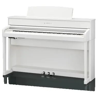 Kawai CA701W digitális zongora, 88 billentyűs kalapácsmechanika, 256 hang polifónia, Bluetooth, fehér