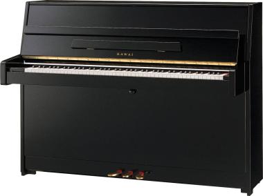 Kawai akustické pianino, 88 kláves, 110 cm vysoké, lesklá černá