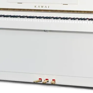 Kawai K-15E WH/P akusztikus pianínó, 88 billentyű, 110cm magas, fényes fehér