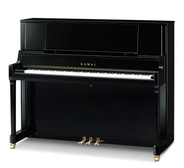 Kawai K-400 M/PEP akusztikus pianínó, 88 billentyű, 122cm magas, fényes fekete