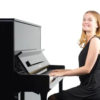 Kawai K-400 M/PEP akusztikus pianínó, 88 billentyű, 122cm magas, fényes fekete