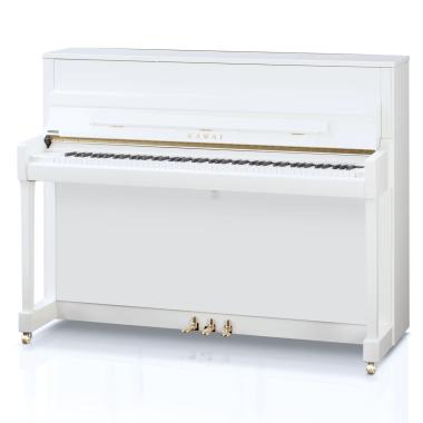 Kawai akustické pianino, 88 kláves, 114 cm, lesklá bílá