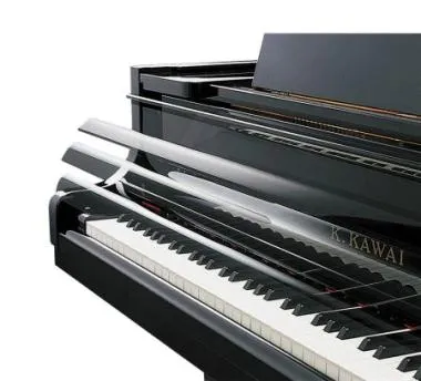 Kawai K-300 M/PEP akusztikus pianínó, 88 billentyű, 122cm magas, fényes fekete