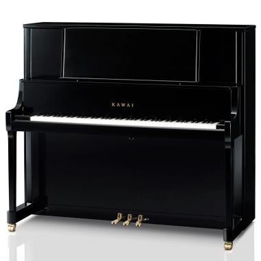 Kawai akustické pianino, 88 kláves, 134 cm vysoké, True Sostenuto pedál, lesklá černá
