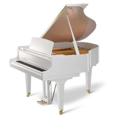 Kawai GL-30 WH/P akusztikus zongora, 88 billentyű, 166cm hosszú, fényes fehér