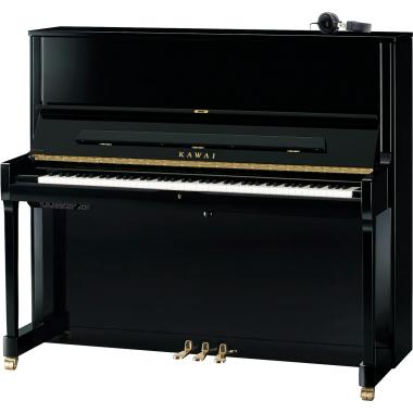Kawai akustické pianino ATX4, hybridní systém, 88 kláves, 130 cm, lesklá černá