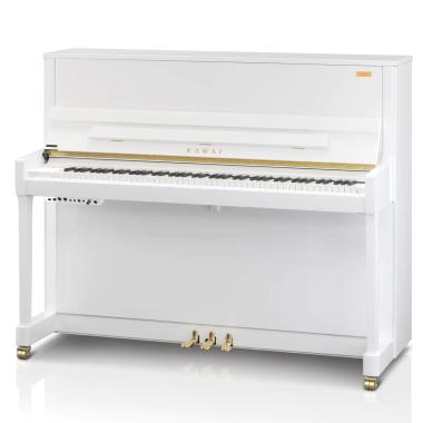 Kawai akustické pianino ATX4, hybridní systém, 88 kláves, 114 cm, lesklá bílá