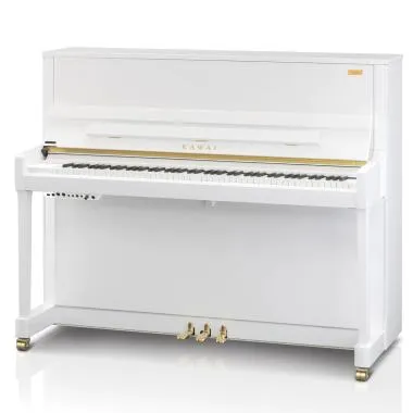 Kawai K-200 ATX4 WH/P akusztikus pianínó, ATX4 hibrid rendszer, 88 billentyű, 114cm magas, fényes fehér