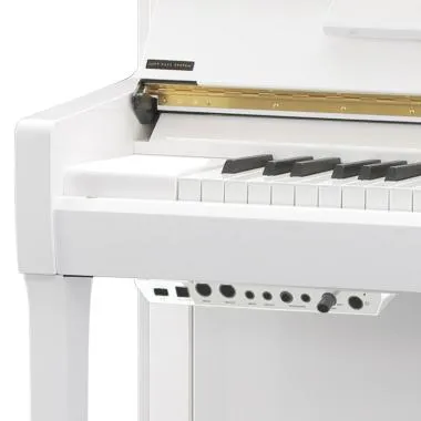 Kawai K-200 ATX4 WH/P akusztikus pianínó, ATX4 hibrid rendszer, 88 billentyű, 114cm magas, fényes fehér