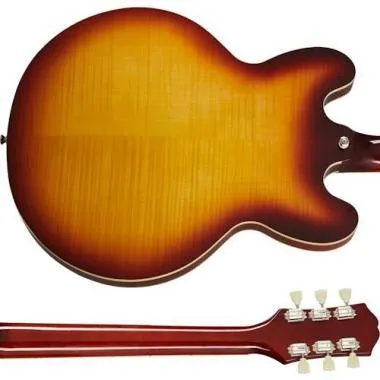 Epiphone ES335 Figured RTB Raspberry Tea Burst elektromos gitár