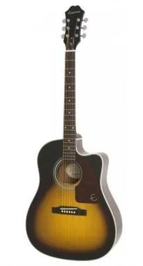 Epiphone J-15 EC Deluxe Fishman Presys-II VS Vintage Sunburst elektro-akusztikus szett tokkal