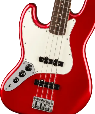 Fender Player Jazz Bass Left-Handed, Pau Ferro Fingerboard, Candy Apple Red