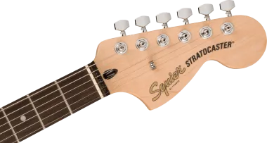 Squier FSR Affinity Series Stratocaster QMT, Laurel Fingerboard, White Pearloid Pickguard, SapphireB