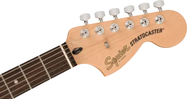 Squier FSR Affinity Series Stratocaster QMT, Laurel Fingerboard, White Pearloid Pickguard, Crimson R
